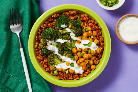 Curried Farro & Chickpeas