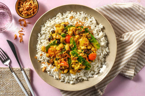 Curry de coco épicé aux haricots