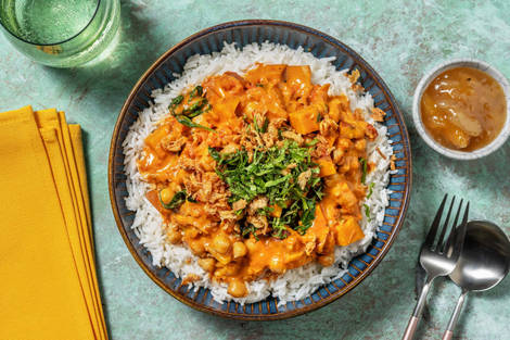 Curry de pois chiches et patate douce