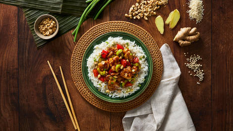 Poitrines de poulet chinois kung pao d’inspiration chinoise