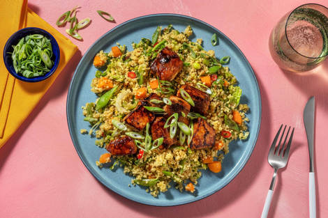 Varkenshaaspuntjes in bulgogisaus