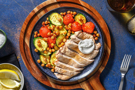 Dinde à la méditerranéenne en une seule plaque à cuisson