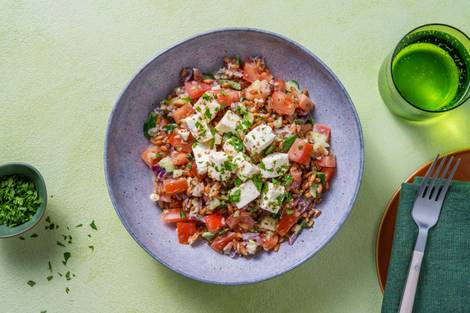 Dinkel-Bowl Griechischer Art