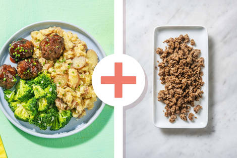 Doubles boulettes de bœuf BBQ