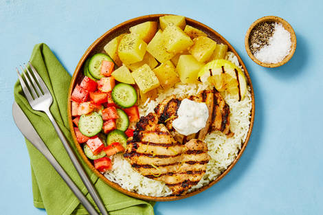 Greek-Style Grilled Chicken Breast Dinner