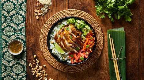 Vietnamese Lemongrass Chicken Breasts with Nuoc Cham