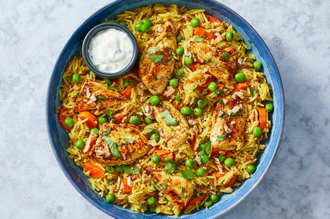 Biryani de poulet et de légumes