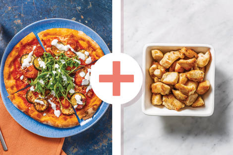 Easy Bacon, Chicken & Zucchini Pizza