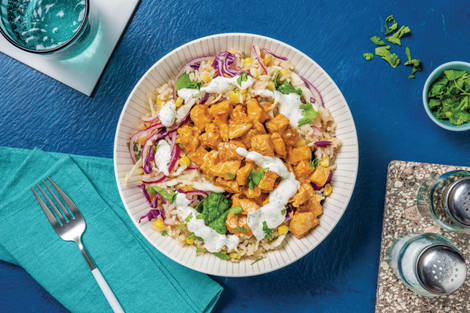 Easy Chipotle Chicken & Brown Rice Bowl