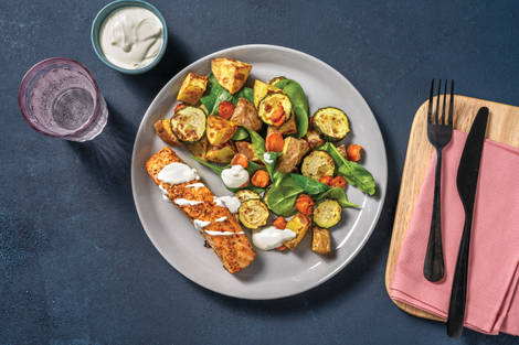 Easy Indian Salmon Traybake