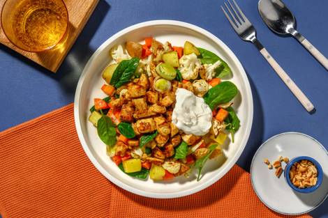 Indian Chicken & Roast Veggie Medley