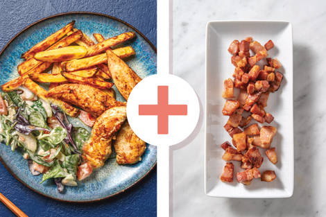 Quick Spiced Chicken & Potato Fries
