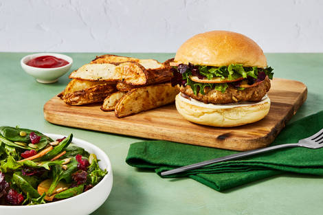 Beef-and-Apple Burgers 