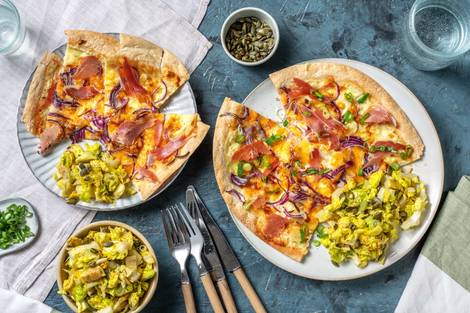 Flammkuchen mit Landschinken