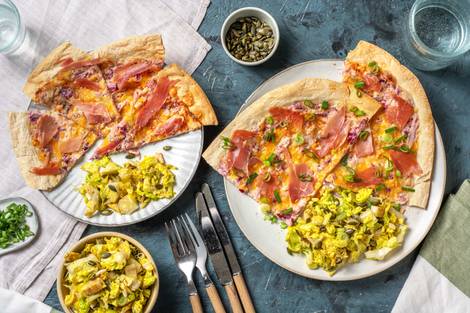 Flammkuchen mit Landschinken