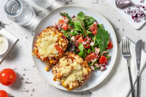 Tuna melts met tomaat en mais