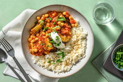 Pasanda Spiced Aubergine Curry