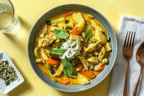 Frischer Frühlingseintopf mit Poulet & Lauch