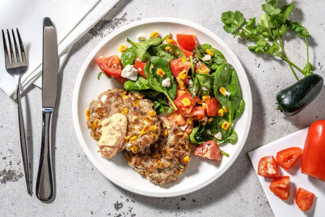 Smart Jalapeño and Feta Chicken Patties