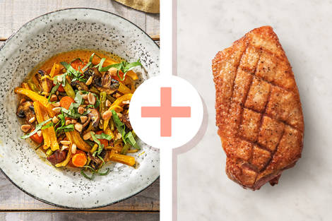 Gelbes Curry mit extra Entenbrustfilet