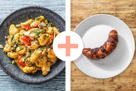 Gnocchi in Kirschtomaten-Babyspinat-Soße