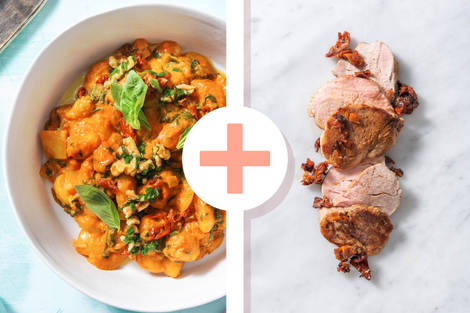 Gnocchi mit extra Schweinefilet