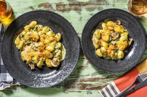 Gnocchi-Spinat-Auflauf