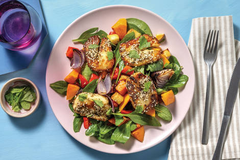 Easy Mediterranean Sesame Haloumi