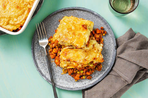 Hachi Parmentier à l'anglaise au haché d'agneau