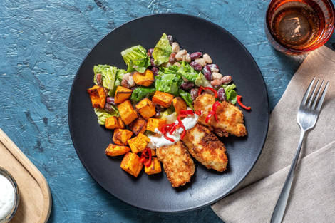 Hähnchenbrust  mit Parmesankruste