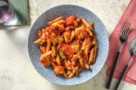 Halloumi and Roasted Vegetable Penne