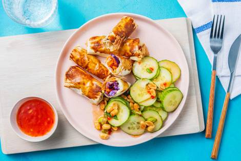 Handgemachte Ofen-Frühlingsrollen