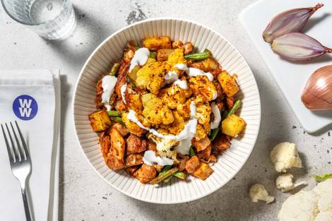 Harissa Chicken and Roasted Cauliflower