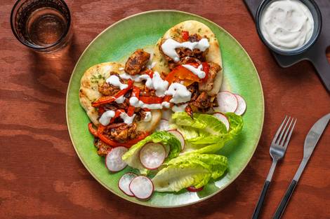 Harissa Chicken Naans