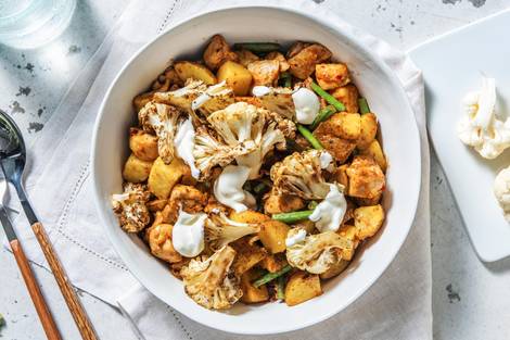 Harissa Chicken with Roasted Cauliflower
