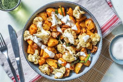 Harissa Chicken with Roasted Cauliflower