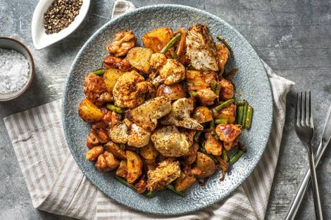 Harissa Chicken with Roasted Cauliflower