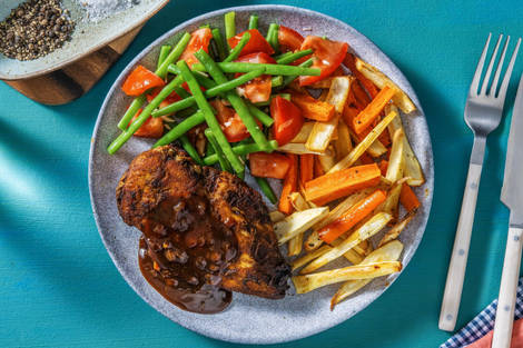 Harissa-Pouletfilet mit Pastinake