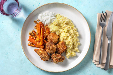 Haselnuss-Poulet-Nuggets