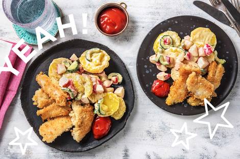 Hausgemachte Fischstäbchen