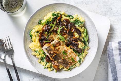 Filet de merlu au four et sauce soja-moutarde