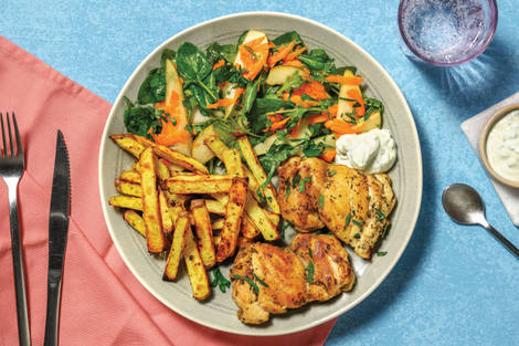 Herbed Chicken & Lemon Pepper Fries