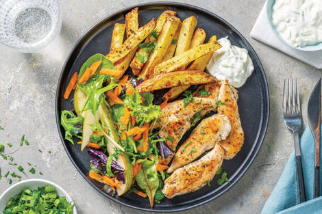 Herbed Chicken & Lemon Pepper Fries