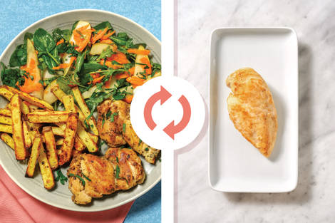 Herbed Chicken & Lemon Pepper Fries