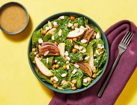 Herbed Chickpea & Spinach Salad