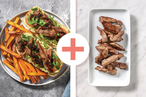 Seared Double Beef & Caramelised Onion Ciabatta