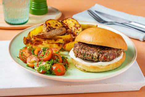 Herby Burgers and Wedges