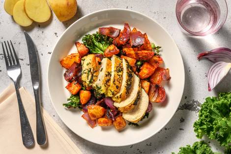 Herby Crispy Skin Chicken