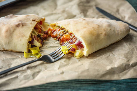 Homemade Chorizo Calzone