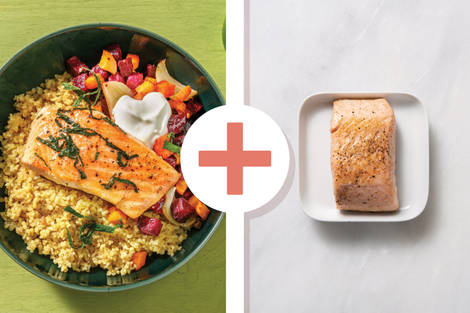 Double Honey-Glazed Salmon & Carrot-Beetroot Toss